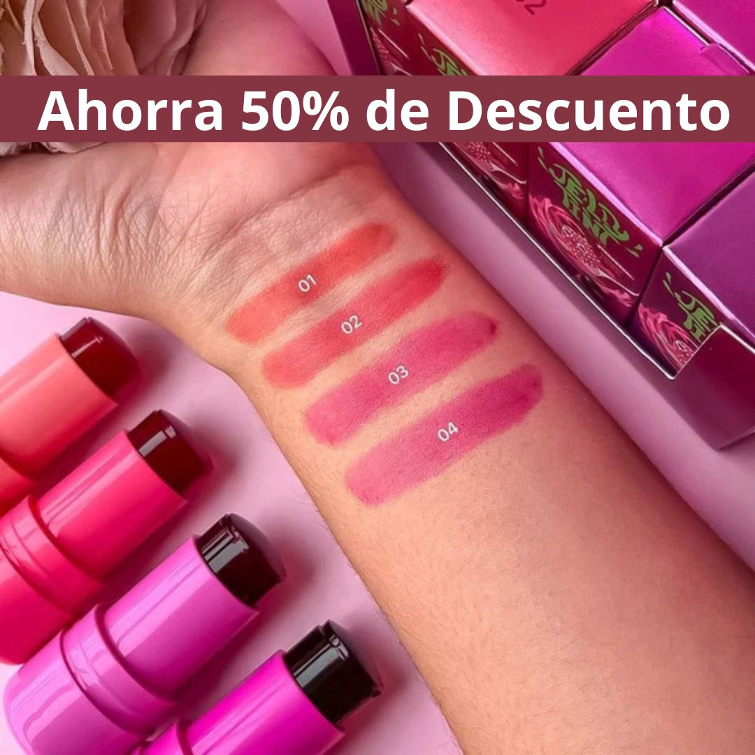 🌸SET X4 TONOS DE JELLY TINT RUBOR Y LABIAL🌸