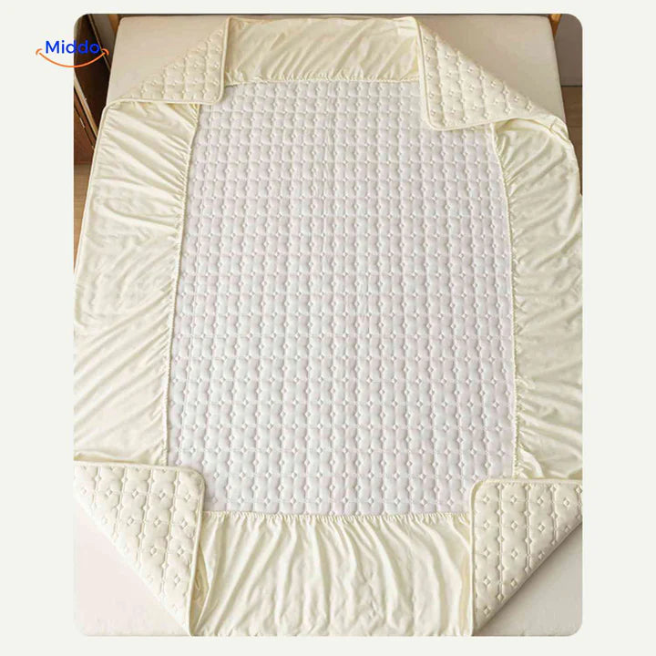 Protectora de Colchon antifluido Comfortora™ | Impermeable, antibacteriana y transpirable, Premium - Viene con Fundas y 50% OFF