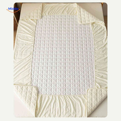 Protectora de Colchon antifluido Comfortora™ | Impermeable, antibacteriana y transpirable, Premium - Viene con Fundas y 50% OFF