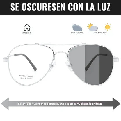GAFAS FOTOCROMÁTICAS TIPO AVIADOR