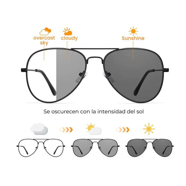 GAFAS FOTOCROMÁTICAS TIPO AVIADOR